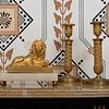 Regency Style Gilt-Bronze Lion on a Marble Base