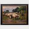 Franz Van Leemputten (1850-1914): Sheep Herding