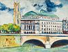 ELISÉE MACLET (Lyons-en-Santerre, 1881 - Paris 1962).
"Napoleon Bridge over the Seine River".
Oil on cardboard.
Signed in the lower left corner.