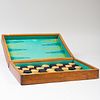 Inlaid Wood Game Board Box