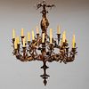 Louis XV Style Gilt-Metal Eighteen-Light Chandelier