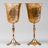Pair of Silver Plate Goblets