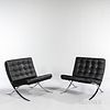 Two Mies Van der Rohe (German, 1886-1969) for Knoll Barcelona Chairs