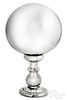 <strong>Large mercury glass gazing ball, 22 1/2" h