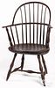New England sackback Windsor chair, ca. 1790