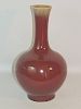 Chinese Oxblood-glazed Pottery Vase
