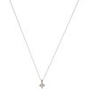 NECKLACE AND PENDANT WITH DIAMOND IN 14K WHITE GOLD Princess cut diamond ~ 1.0 ct  Clarity: VS2 Color: M-N