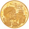 MEDAL IN 18K YELLOW GOLD "ASOCIACIÓN MEXICANA DE RESTAURANTES A.C. 1948 - 1998". Weight: 39.9 g