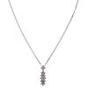 CHOKER AND PENDANT WITH DIAMONDS IN 14K WHITE GOLD Brilliant cut diamonds ~0.70 ct. Weight: 3.5 g