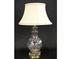 WATERFORD STYLE CUT WRYSTAL LAMP