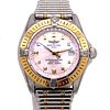 BREITLING 18k & S Steel Pink Mother of Pearl Watch