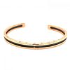 Authentic Bvlgari B.Zero1 18k Rose Gold Cuff Bracelet with Coated Steel