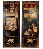 Pair Vintage Chinese Wall Panels
