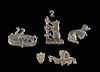 Medieval English Pewter & Gilt Copper Badges