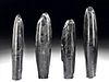 Lot of 4 Colima Obsidian Cores