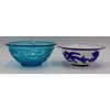 (2) Chinese Peking Glass Bowls.