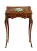 A small French Louis XV-style kingwood and marquetry bureau de dame,