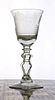 A Dutch engraved drinking glass,