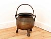 A French leaded bronze cauldron,