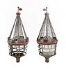 A pair of lamps from Southend Pier,