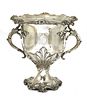 A Regency silver-plated wine cooler,