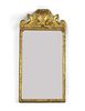 A Queen Anne carved giltwood and gesso pier mirror,