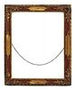 A painted and parcel-gilt picture frame,