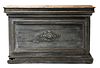 A French provincial painted shop counter,