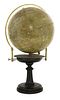A globe terrestre by Charles Perigot,