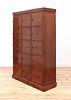 A mahogany locker cabinet,