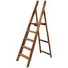 Folding Wooden Library Ladder from Late 19th Century France