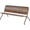 Wood and Metal Folding Bench from Early 20th Century France