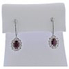 Kallati Gold Diamond Ruby Earrings 