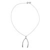 Tiffany & Co Silver Wishbone Pendant Necklace