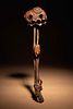 A Chinese Carved Boxwood 'Lotus and Frog' Ruyi Scepter