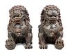 A Pair of Chinese Bronze Fu Lions