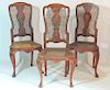 Three Queen Anne-style Side Chairs