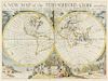 (MAP) WELLS, EDWARD. A New Map of the Terraqueous Globe... Oxford, 1700. Engraved map with hand-coloring.