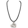 B. Kieselstein Cord Sterling Silver Heart Pendant Necklace