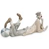 Large Lladro "Clown" Porcelain Figurine