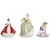 (3 Pc) Royal Doulton Porcelain Figurine Grouping