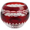 Faberge Crystal Cut Ruby Bowl