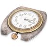 Tiffany and Co. Sterling and 14k Gold Travelers Clock