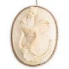 Antique 9K Gold and Carved Bone Cameo
