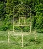 19TH C. FRENCH WIREWORK TIERED POTTED FLOWER DISPLAY