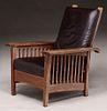 Arts & Crafts Spindled Morris Chair c1910