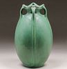 Radford Radura Matte Green Four-Handled Vase c1910