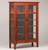 L&JG Stickley Leaded Glass Two-Door China Cabinet c1910
