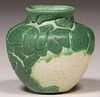 Grueby Pottery Matte Green Cabinet Vase c1905