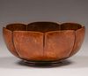 Karl F. Leinonen - Boston Hammered Copper Nine-Sided Fruit Bowl c1905